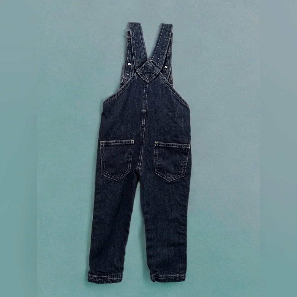 Lil Girl’s Denim Jumper Overalls Blue Size 2T